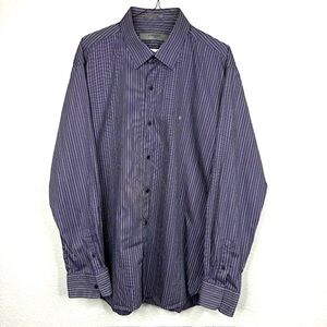 Givenchy Mens Medium Button Down Purple Stripe Shirt Long Sleeve 
100% Cotton